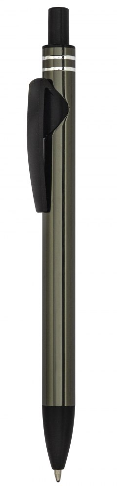 BURNISHED ALUMINIUM PEN CLIP BLACK