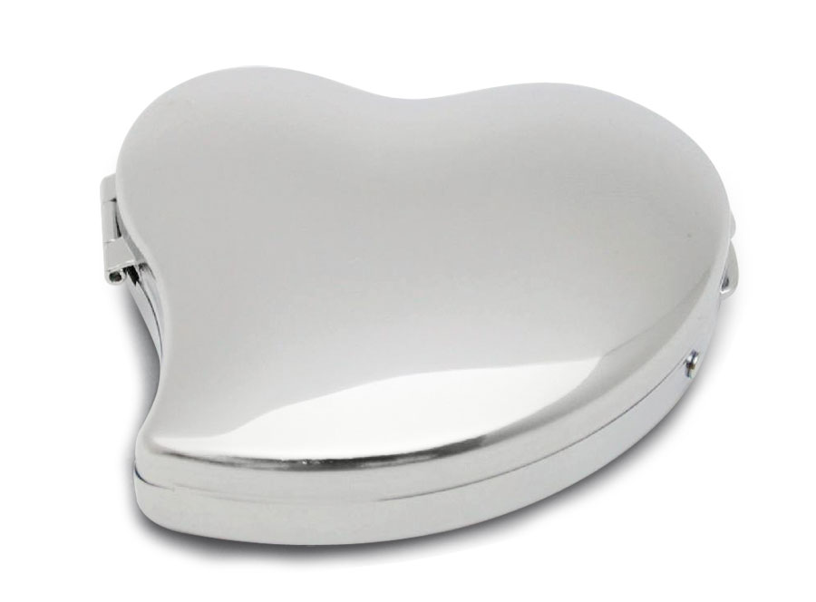 MIRROR HEART ROUNDED - CHROMED