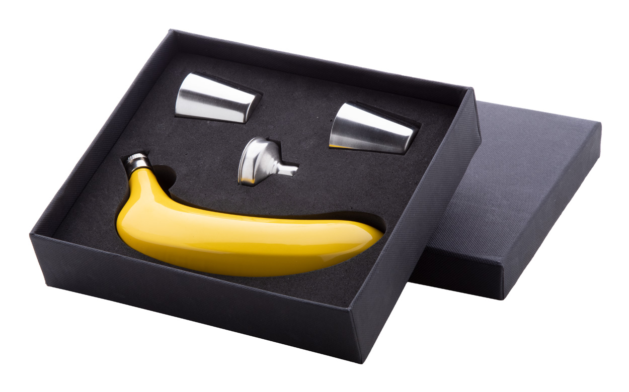 Platano hip flask set