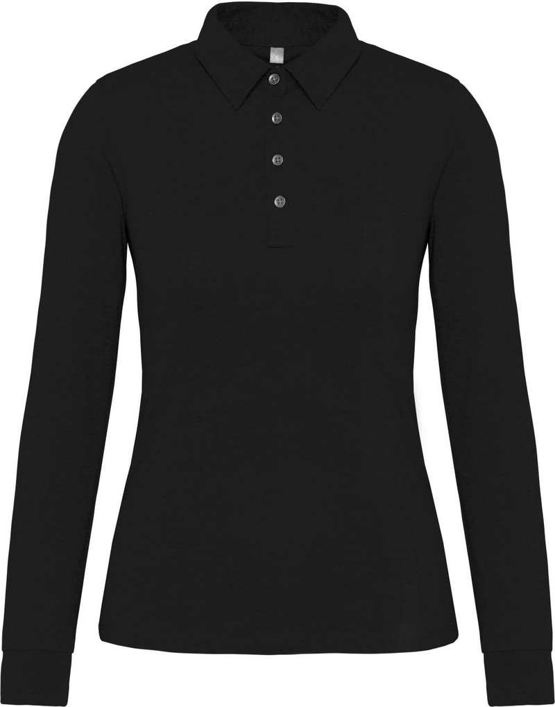 LADIES' LONG SLEEVE JERSEY POLO SHIRT