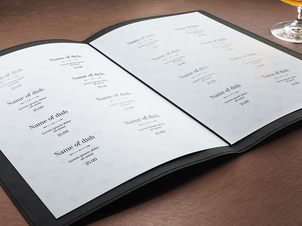 Menu cover Ambiente