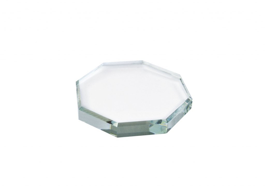 PAPER WEIGHT OCTAGONAL GLASS 60x60x12