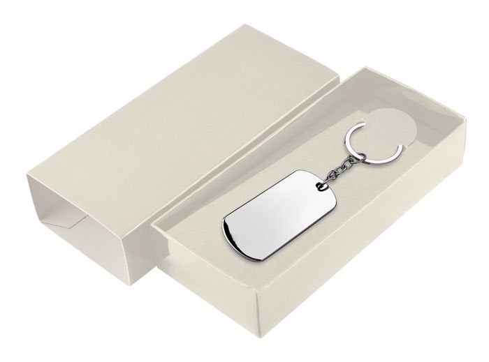 CARDBOARD BOX IVORY - KEYCHAIN NOT INCL.