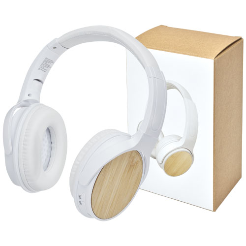 Athos bamboo Bluetooth® headphones with microphone