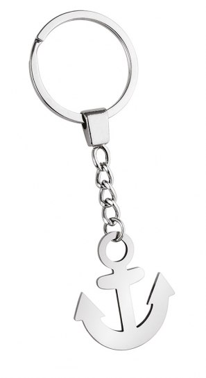 STEEL KEYCHAIN - ANCHOR - NO BOX