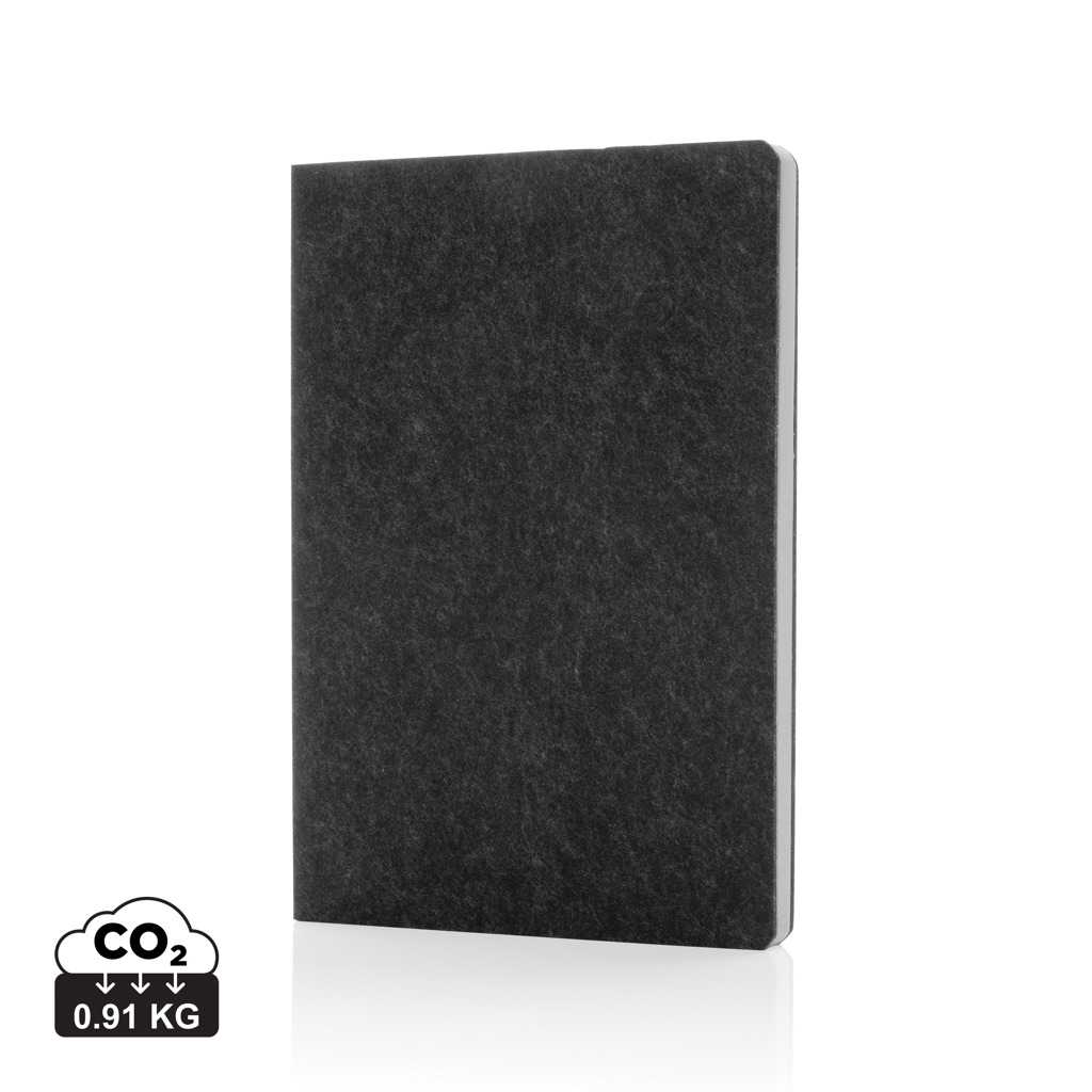 Phrase GRS certified recycled felt A5 notebook