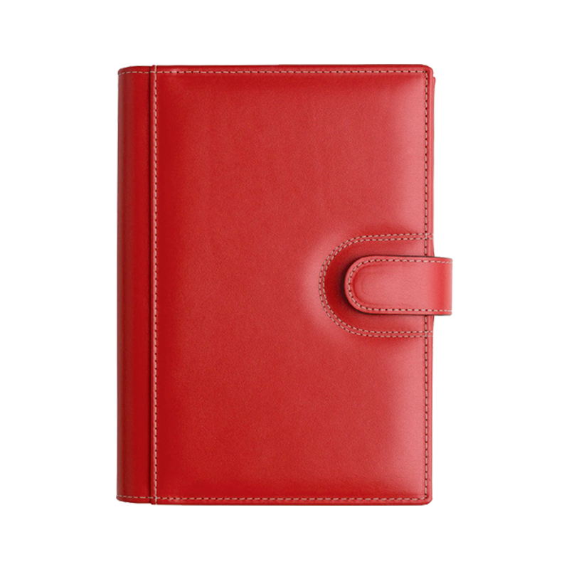 AGENDA DIN PIELE ELBA ROSSO, 15X21 cm