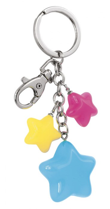 KEY CHAIN ACRYLIC STAR LIGHT BLUE-NO BOX