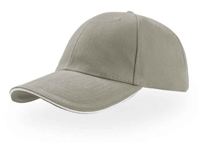 Liberty Sandwich cap, light grey with white sandwich