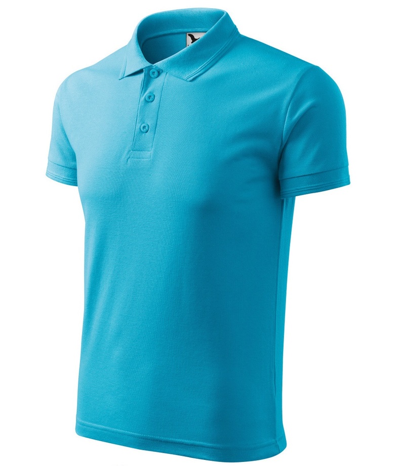 Adult PIQUE POLO, light blue, L