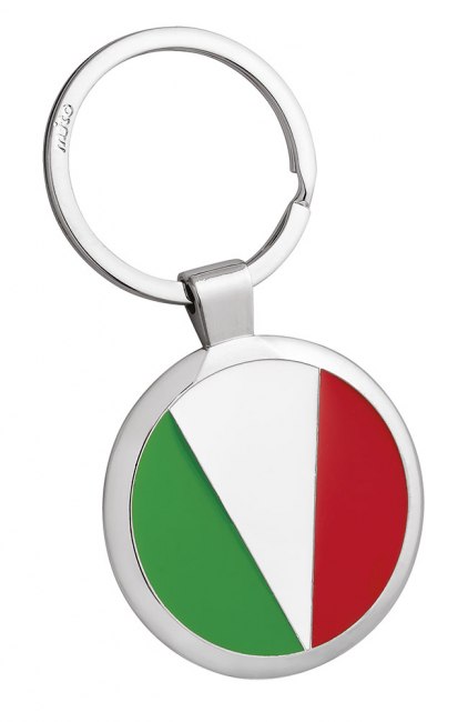 KEYCHAIN ROUND COLOURS ITALIAN FLAG