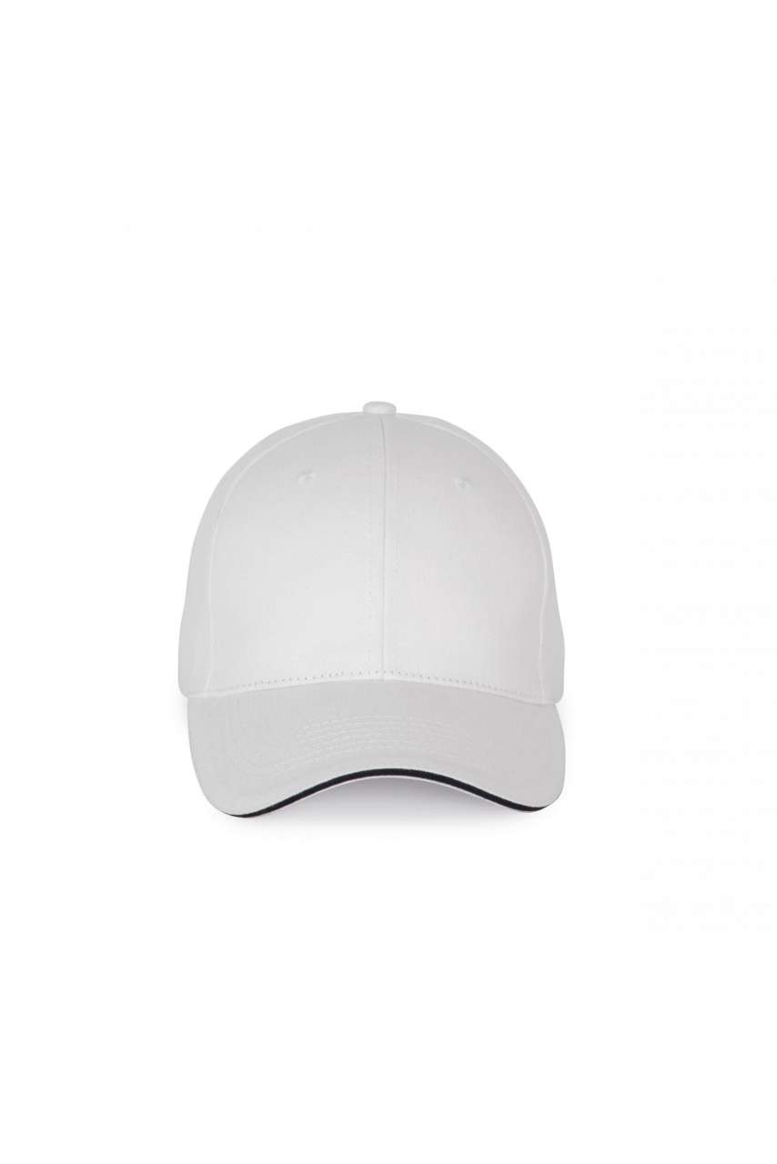 CAP WITH CONTRASTING SANDWICH PEAK - 6 PANELS