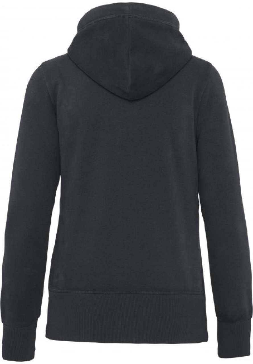 LADIES' VINTAGE ZIPPED HOODED SWEATSHIRT