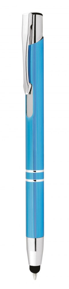 PEN ALUMINIUM SKY-BLUE, WITH TOUCH