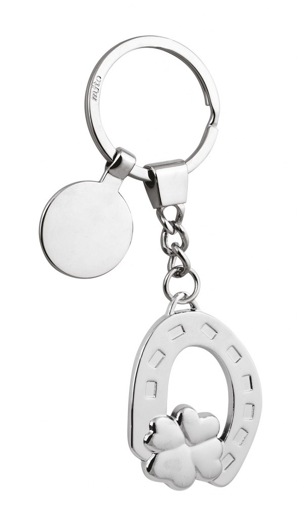 KEYCHAIN HORSESHOE/FOUR-LEAVE CLOVER