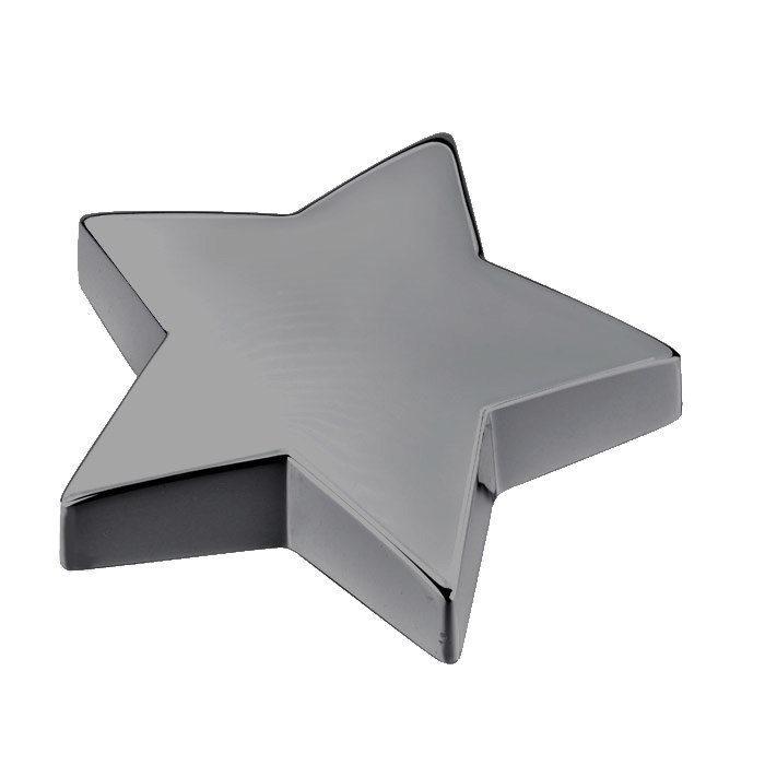 PAPERWEIGHT STAR BURNISHED d=106 mm