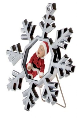 MINI PHOTOFRAME SNOWFLAKE - 85x95 mm