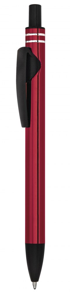 RED ALUMINIUM PEN CLIP BLACK