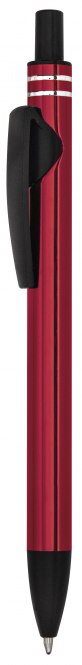 RED ALUMINIUM PEN CLIP BLACK