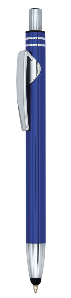 BLUE ALUMINIUM PEN WITH TOUCH