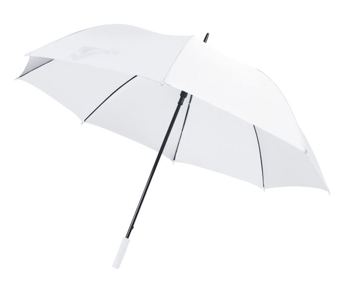 UMBRELLA GOLF WHITE - PVC HANDLE d=127cm