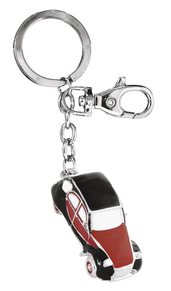 KEY CHAIN CLASSIC CAR BURGUNDY BLACK