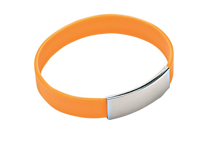 BRACELET FOR MAN SILICONE ORANGE