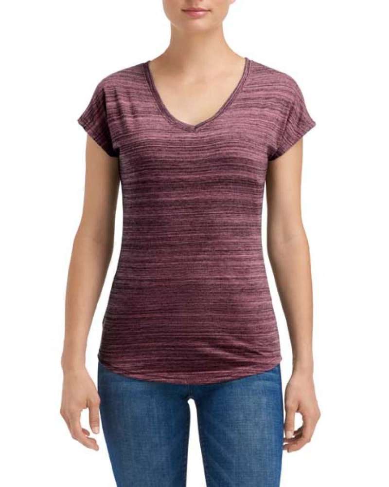 WOMEN'S TRI-BLEND V-NECK ID TEE