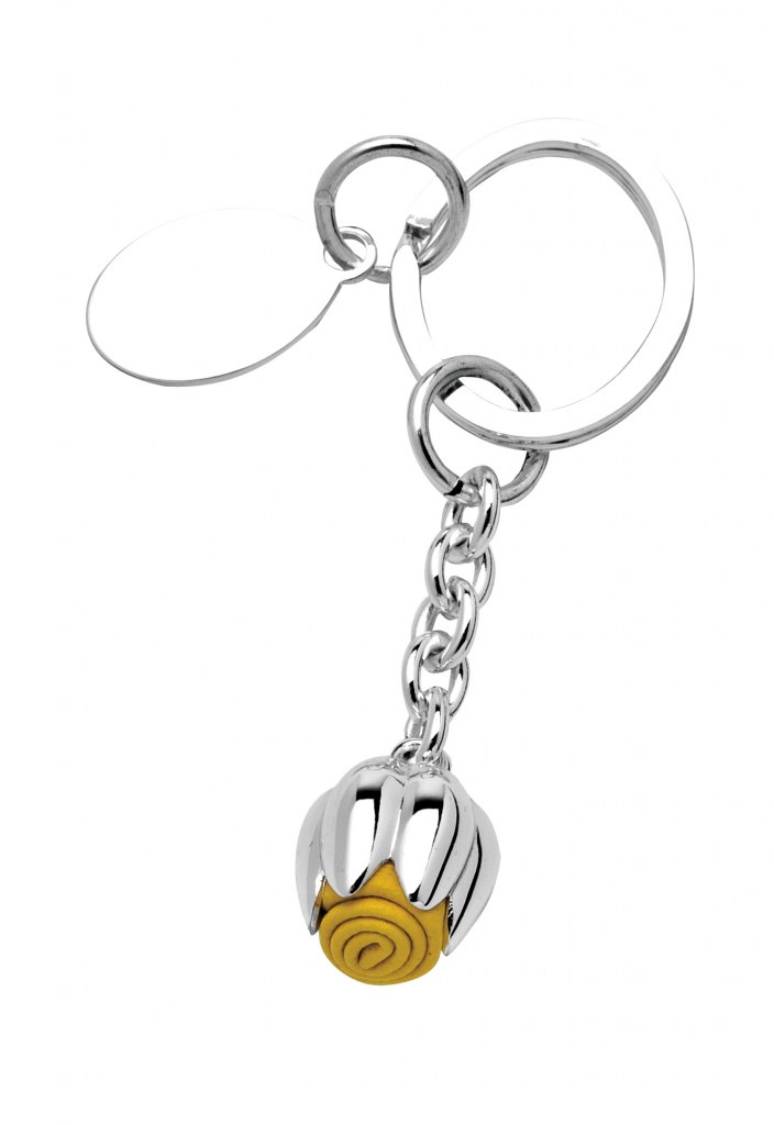 KEYRING  - YELLOW TULIP