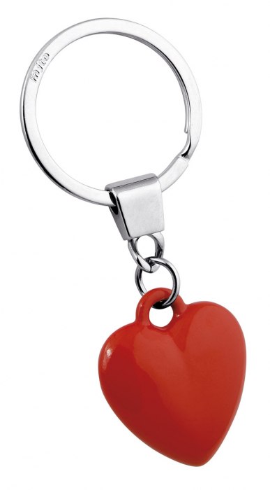 KEYCHAIN HEART, RED