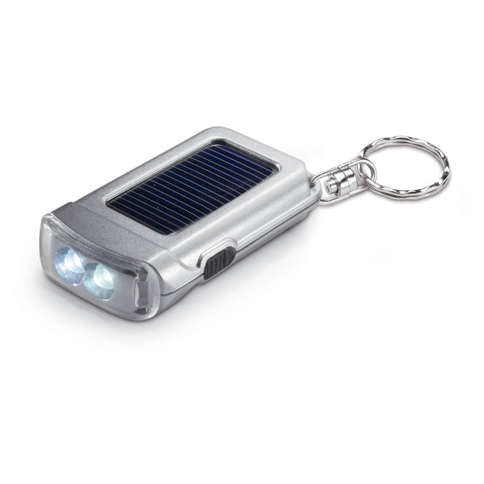 Solar powered torch key ring