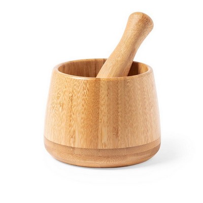 Bamboo kitchen mortar