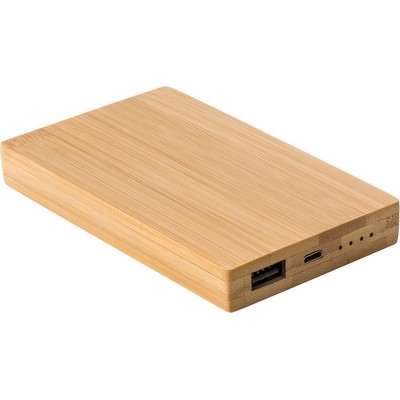 Bamboo power bank 4000 mAh