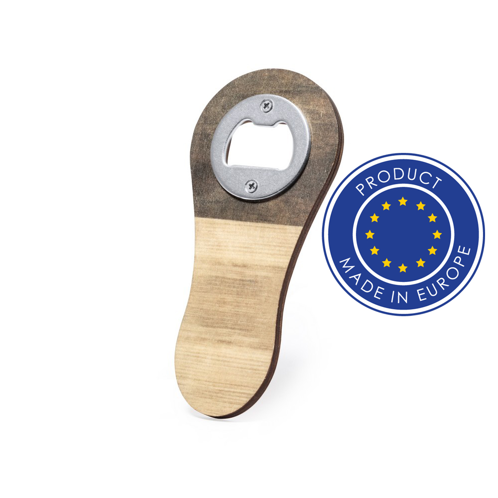 Wooden bottle opener