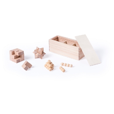 Wooden skill games set, 3 pcs