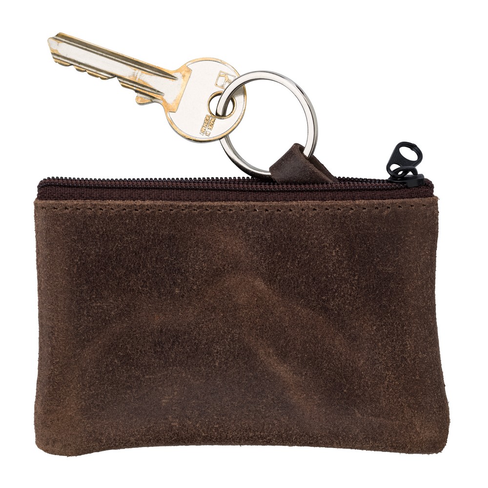 Leather key wallet, coin purse, keyring