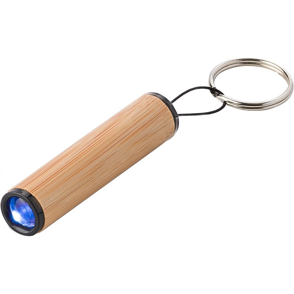 Bamboo keyring, LED light