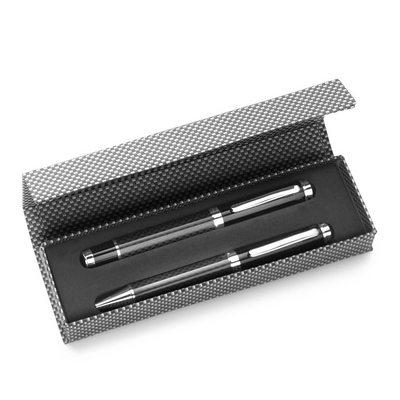 Writing set, ball pen and roller ball pen