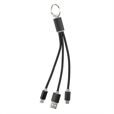 Charging cable, keyring