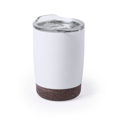 Travel mug 380 ml, cork detail