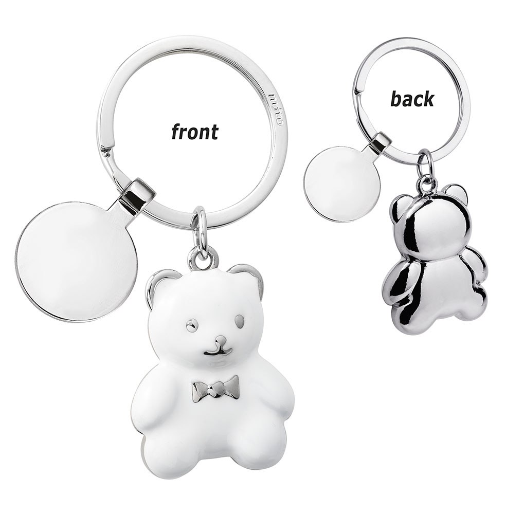 KEY CHAIN BEAR WHITE - NO BOX