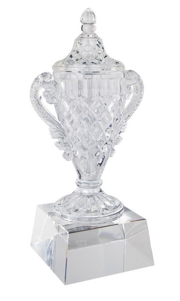 TROPHY WITH CRYSTAL BASE - h=345 mm