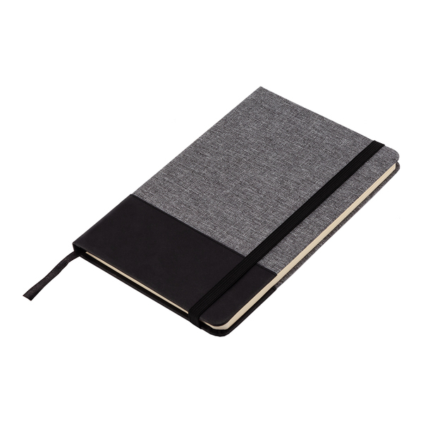 AMADORA notebook with lined pages 140x210 / 160 pages,  grey