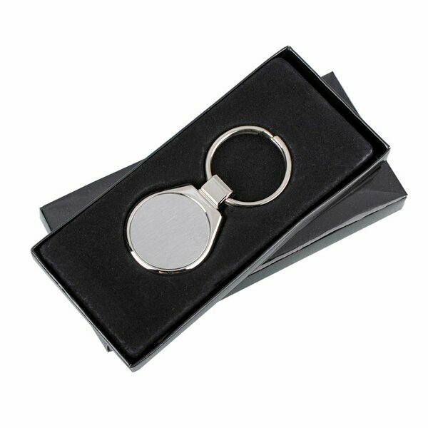 METAL PROMO metal key ring,  silver