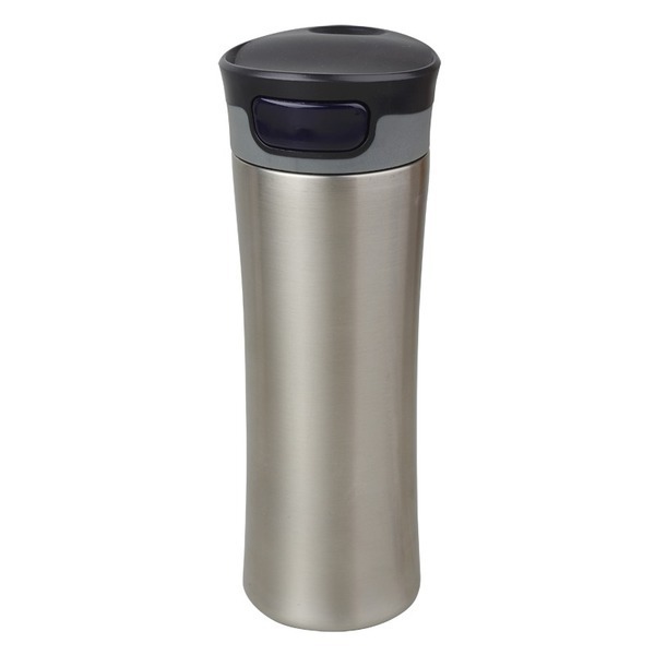 TELESCOPE thermo mug 430 ml,  black/silver