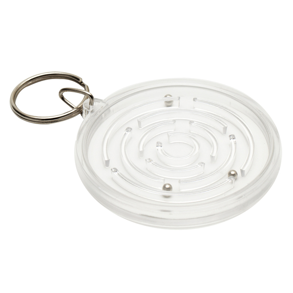 MAZE key ring with the game,  white