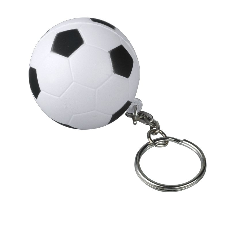 KICK&FUN anti-stress toy key ring,  white