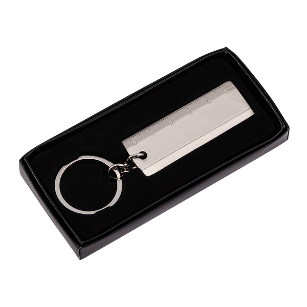 RULER RING key ring,  silver