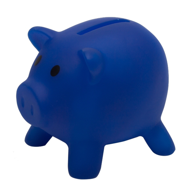 PIGLET money-box,  blue