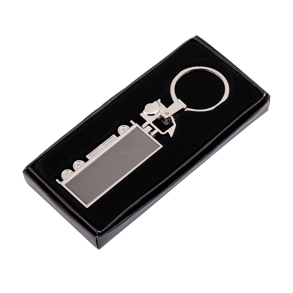 TRUCK&TRAILER metal key ring,  silver